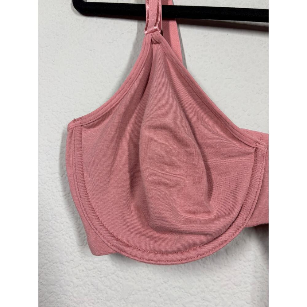Fruit of the Loom Large Unlined Bra Pink Cotton Blend Comfort Underwire FT920 - Picture 4 of 8